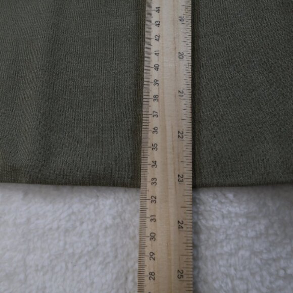 Talbots Maxi/Prairie Skirt (4) and Short Sleeve Shirt (M) Moss Green NWT - Picture 3 of 13